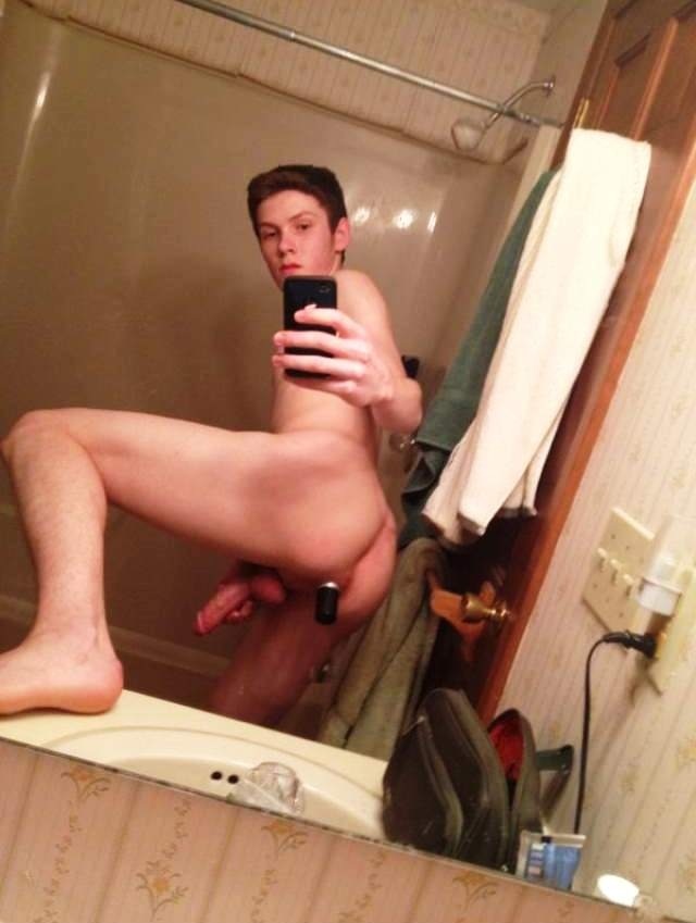 Teen Boy Bottle in Anus